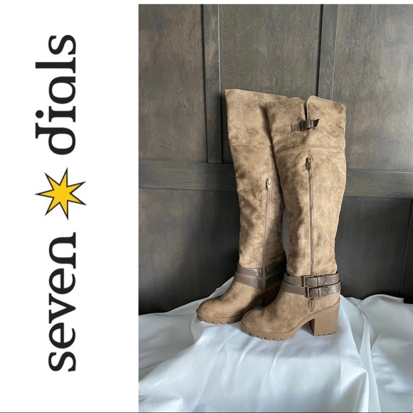 Seven Dials Shoes - HPick!🎉 Seven Dials Wyoming Stone Over The Knee Boots NWT